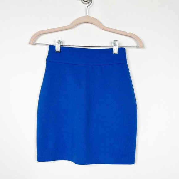 2/$30 Silence + Noise Mini Pencil Skirt Cobalt Blue XS #8776 - Picture 1 of 6